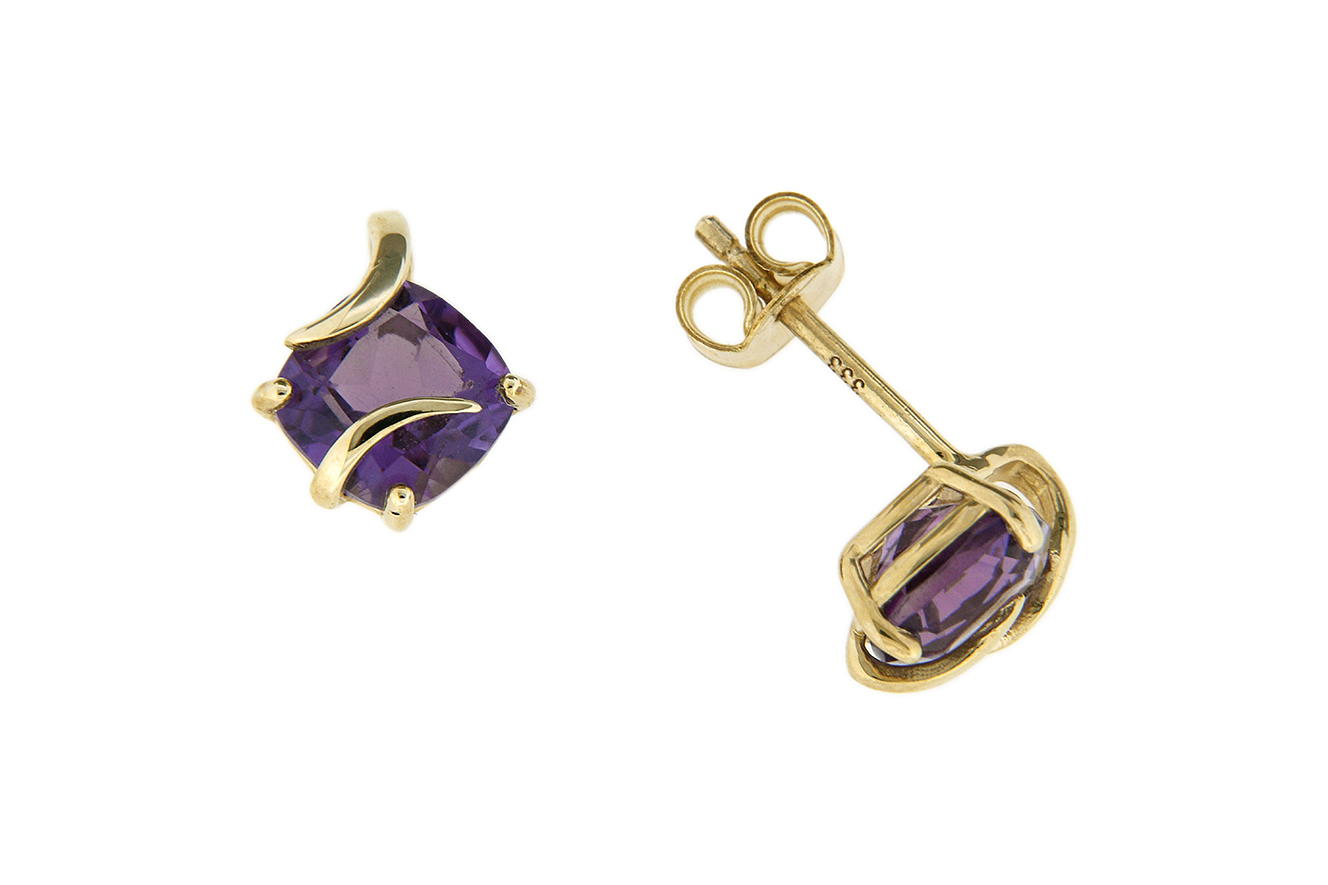Ohrstecker, Ohring in Gold 333 mit Amethyst