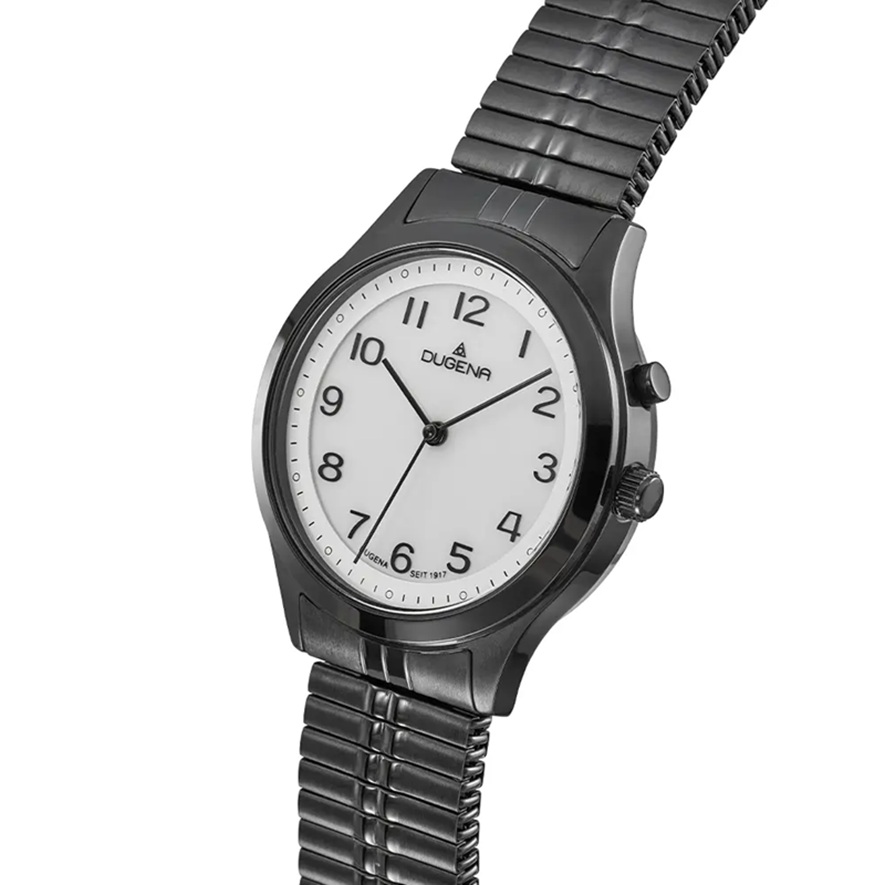 Armbanduhr Bari von Dugena 4461250 rund mit Zugarmband und Licht