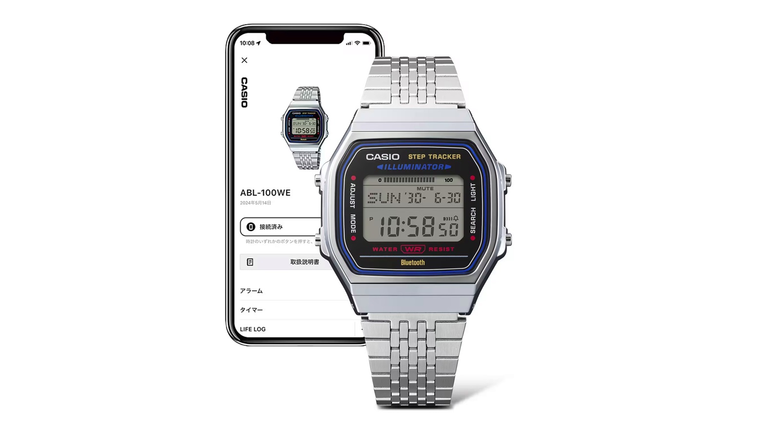 Casio ABL-100WE-1AEF mit Schrittzähler und Bluetooth