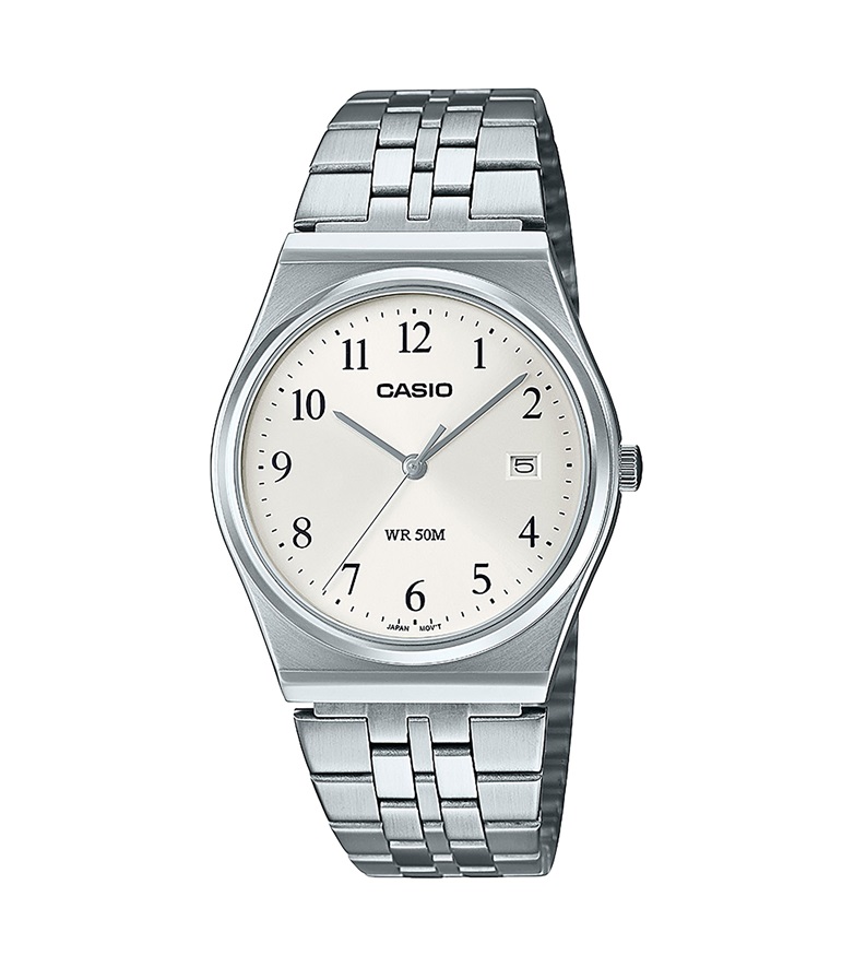 Armbanduhr Casio MTP-B145D-7BVEF mit weißen Zifferblatt 