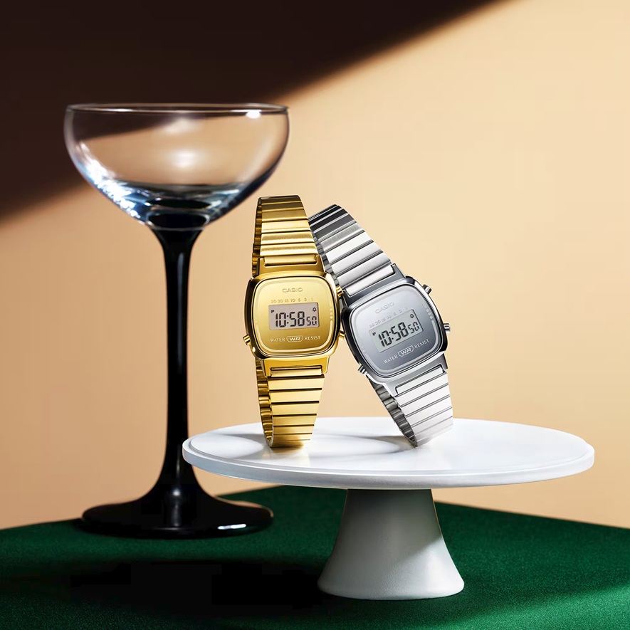 Damenarmbanduhr Casio LA670WES-7AEF mit Digitalanzeige Vintage