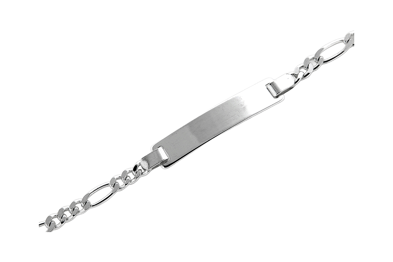 ID-19cm Armband zum Gravieren in Silber 925 
