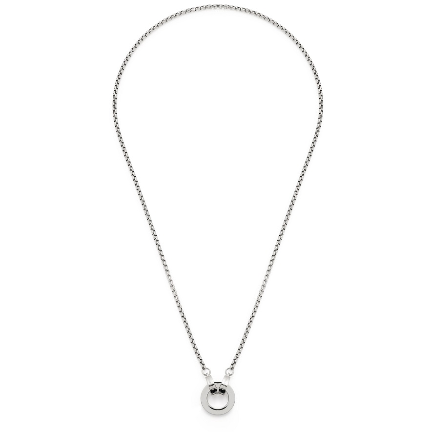 43cm Halskette mit Zwischenring Lolita Clip&Mix Edelstahl von Leonardo 018411 mit Miniclip