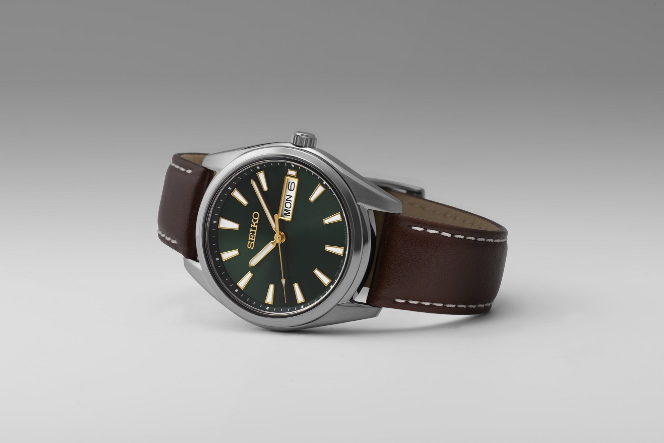 Herrenarmbanduhr von Seiko SUR449P1 Edelstahlgehäuse mit Datums- und Taganzeige