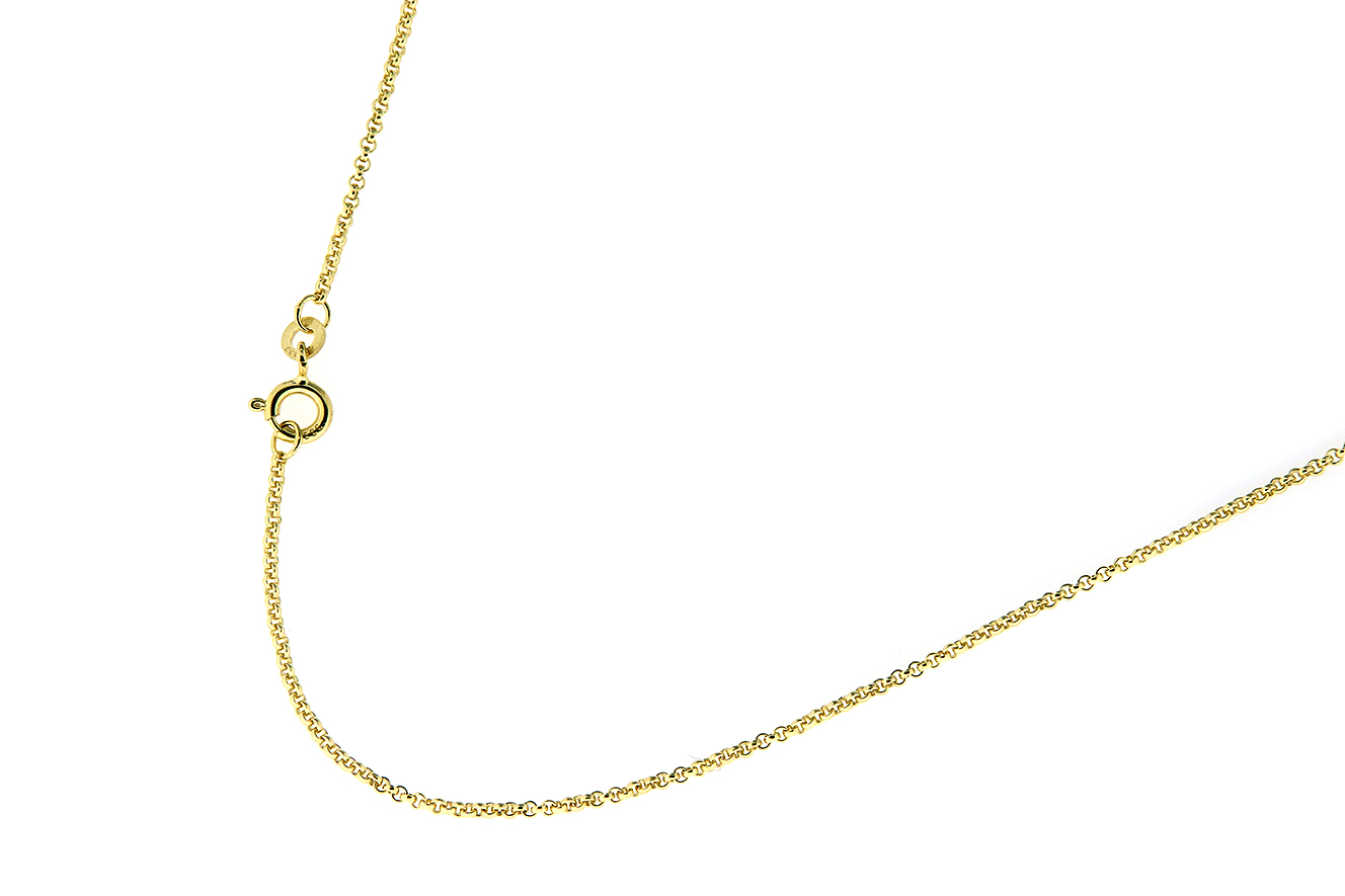 ER-50 Halskette in 50cm Länge in Gold 333 mit Federring