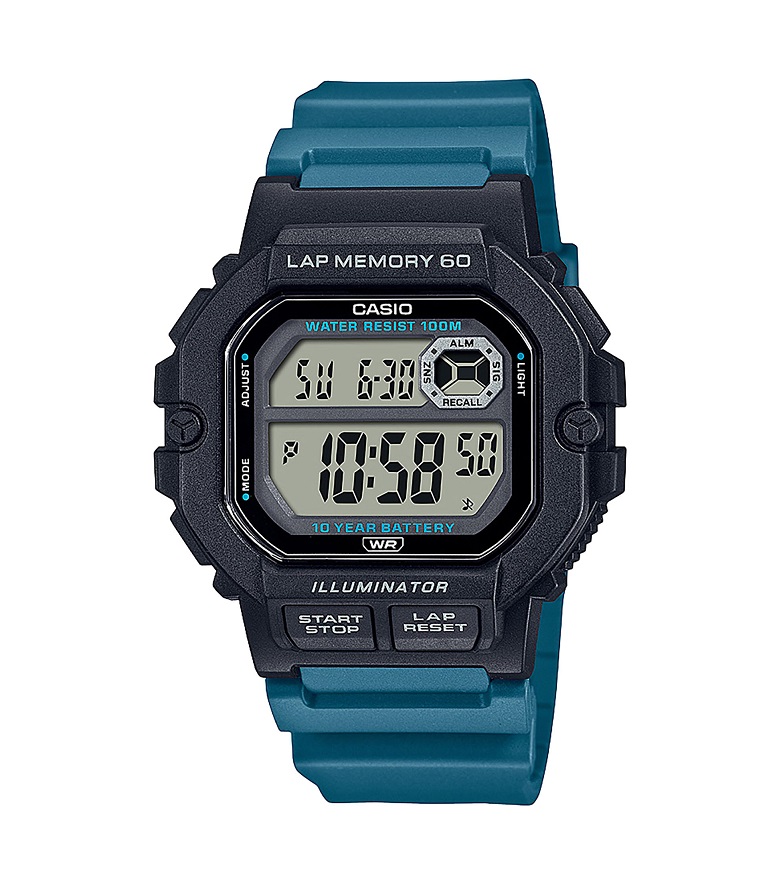 Armbanduhr Casio WS-1400H-3AVEF mit Digital Anzeige