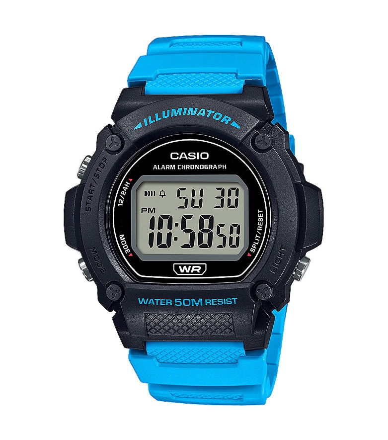 Armbanduhr Casio W-219H-2A2VEF blau - schwarz