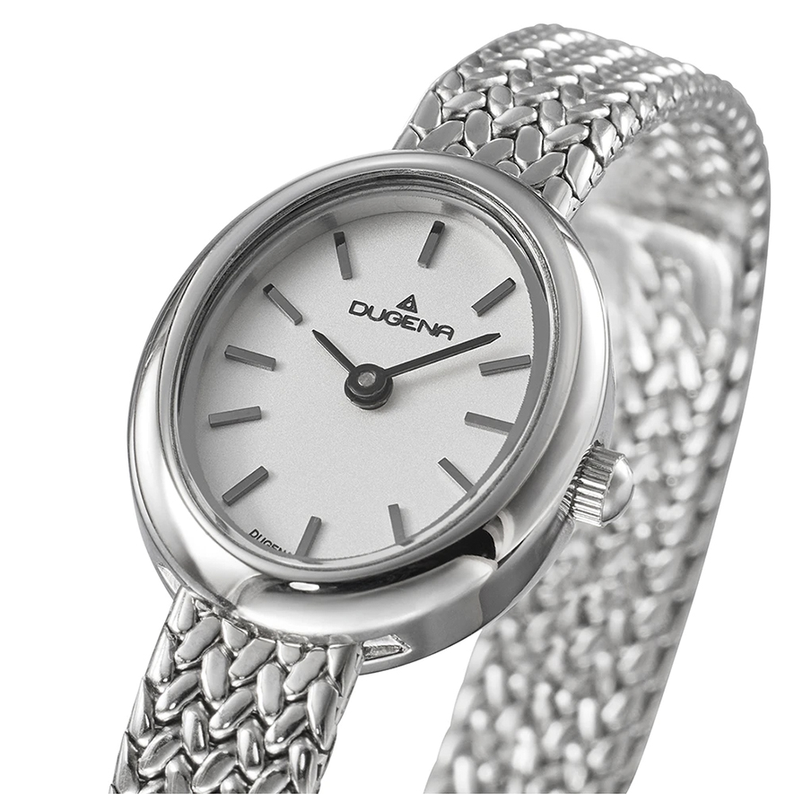 Armbanduhr Ella Dugena 4461277 in oval mit Edelstahlarmband